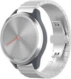 Strap-it Garmin Metalen bandje geschikt voor Vivomove 3s / Vivoactive 4s / Venu 2s - Stalen bandje rechte schakels RVS - Zilver