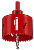 kwb HSS Bimetaal gatenzaag Ø 65 mm Vario progressieve vertanding hoge precisie zeskant schacht 38 mm zaagdiepte centreerboor