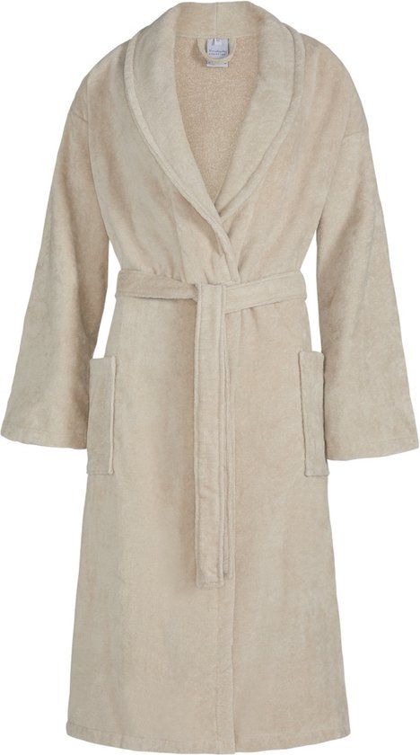 Vandyck Badjas Prestige - Stone - Katoen - Middellang - Unisex - XL