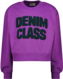 Vingino Nadien Meisjes Sweater Lange Mouw Katoen Ronde Hals Logo True Purple Maat 176
