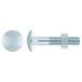 Index METRICO Index D603906050 Metrische carrosserieschroef DIN-603 + moer DIN-934 verzinkt M6x50