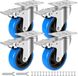 Wielen voor Meubels - Rubberen Zware Wielen - Heavy Duty Castors /Transportwielen - 720 kg