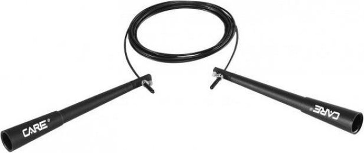 Care Fitness - Springtouw - Speed rope skipping - 300 Cm - Zwart