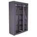 Tavora Opvouwbare stoffen kledingkast 175x110x45 cm, grijs