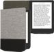 kwmobile Canvas Beschermhoes voor Pocketbook Verse/Verse Lite/Pro/Color/Vivlio Light HD - Grijs/Zwart