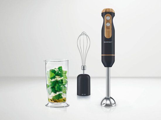 Silvercrest Staafmixer - 600W - 2-in-1 - RVS - Incl. maatbeker