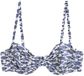Next Dames Bikinitop Balconette Marine/Wit Gebloemd 75H