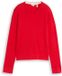 Tom Tailor Gebreide trui met zijde - Maat M - soft scarlet red
