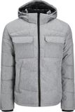 JACK&JONES - JJBRADY PUFFER SN Heren Buitenjas Lichtgrijs Melange L