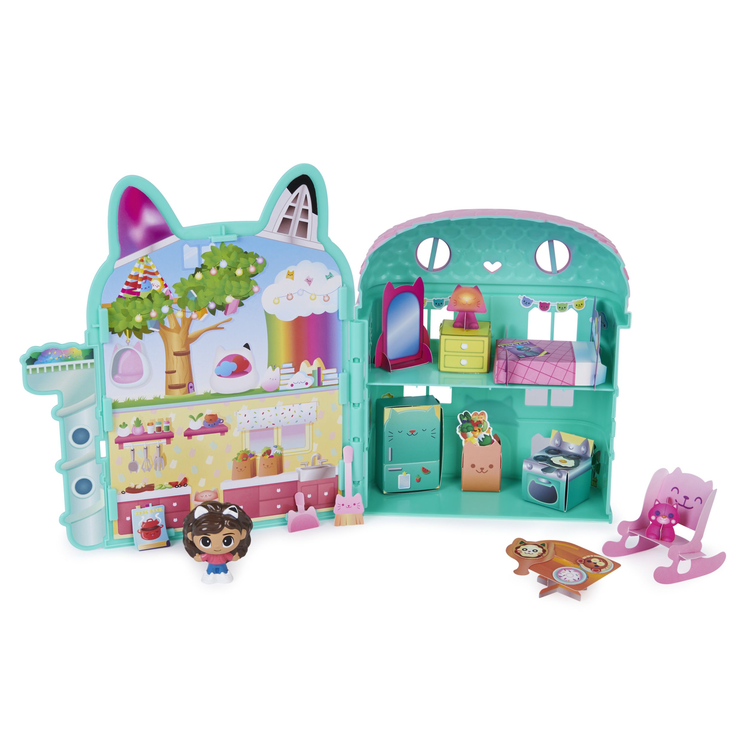 Gabby's Dollhouse Mini Dollhouse Playset - 203mm - 3+ Years - Multicolour