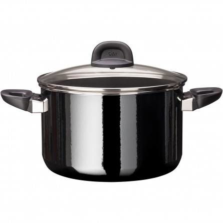 WMF Modesto Ceramic Black Casserole with Lid - Induction Compatible