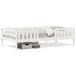 vidaXL Cadre de lit Blanc Pin massif 90x190 cm