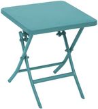 Hespéride Vierkante, opvouwbare bijzettafel van aluminium voor in de tuin, model GREENSBORO