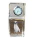 Art-Dog Clumber Spaniël horloge en cristal avec chien