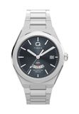 Timex Q Timex Continental GMT Quartz Analoog Horloge Zilverkleurig Kast 39mm Roestvrij Staal TW2Y12100AJ