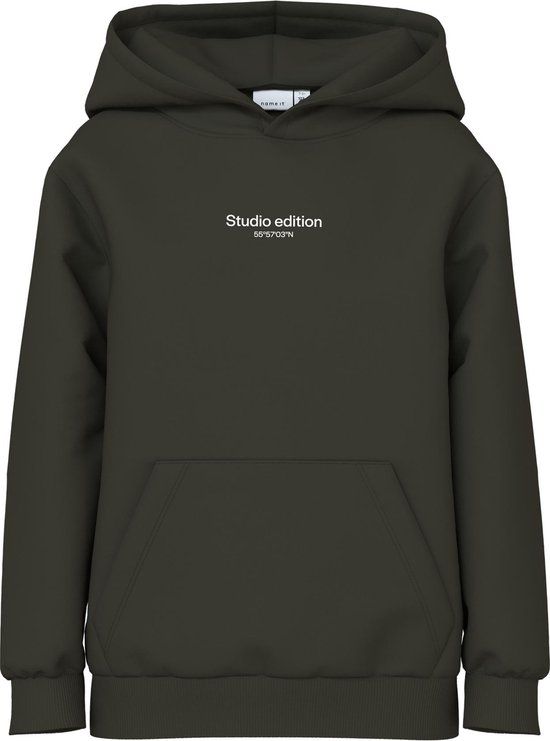 NAME IT NKMBRODY LS NREG SWEAT WH BRU NOOS Jongens Trui - Maat 158/164 - Rosin