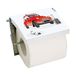 MSV Toiletpapierhouder, wandmontage, 2 pk, MDF & roestvrij staal, wit