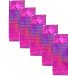 Merkloos Flessen kado verpakking - 10x - metallic roze - 33 x 10 cm