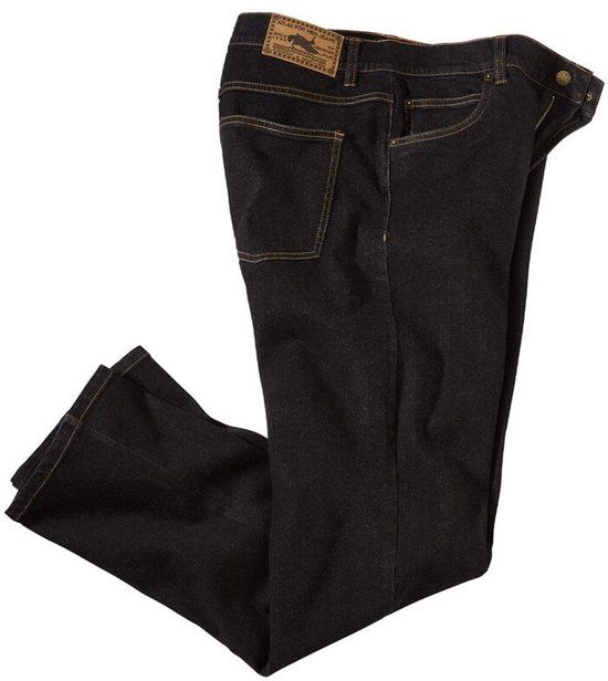 ATLAS FOR MEN Zwarte regular stretch jeans Heren W28