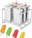 IJsvorm - RVS Stokhouder Mallen IJs Industriële Keuken Thuis DIY Ice Pop Mould Maker Tool - Stokhouder Ronde Kop