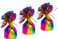 Haza Ballon gewichtjes - 3x - regenboogkleur - 170 gram