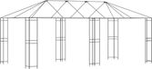 vidaXL Tuinhuisframe - Zwart - Staal