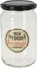Excellent Houseware Voorraadpot/weckpot 720 ml glas met metalen schroefdeksel - 7,8 x 15 cm - Conservenpot