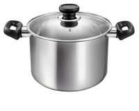 Tescoma 730822 Brava Kookpan met deksel, diameter 22 cm, 5,5 l, roestvrij staal