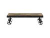 Maison Exclusive - Table basse avec roulettes, bois recyclé massif, 100x55x26 cm
