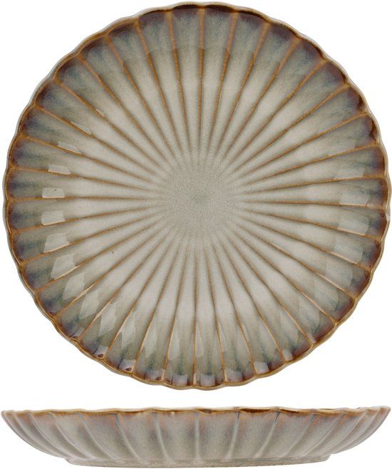 Cosy & Trendy Dinerborden Astera Pearl Beige - 4 Stuks ø 27,5 cm - Aardewerk