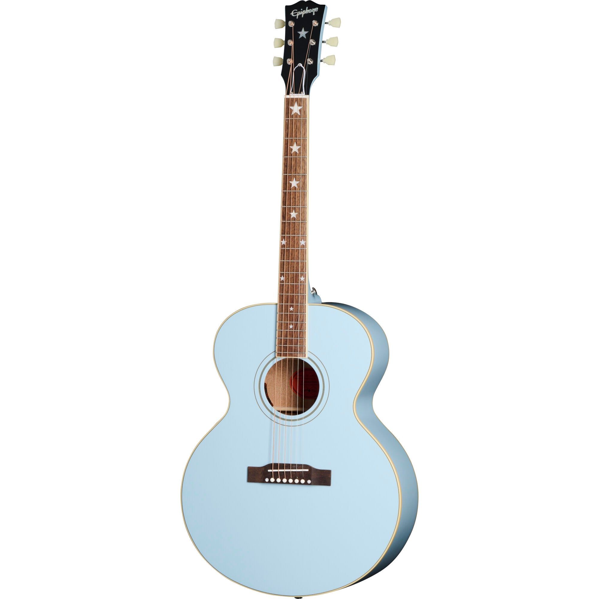 Epiphone Modern Collection J-180 LS Frost Blue Electro-Acoustic Western Guitar with Case
