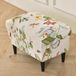 Housse de repose-pieds sans marque, rectangulaire, housse extensible, housse de protection pour repose-pieds, housse de repose-pieds lavable (motif floral) 40-60 cm