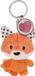 Nici Sleutelhanger Hart Junior 7 Cm Pluche/polyester Oranje/roze