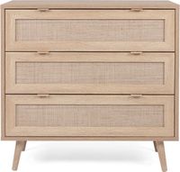 Finori Ladekast Bali 03A sonoma eikenkleurig en rietprint