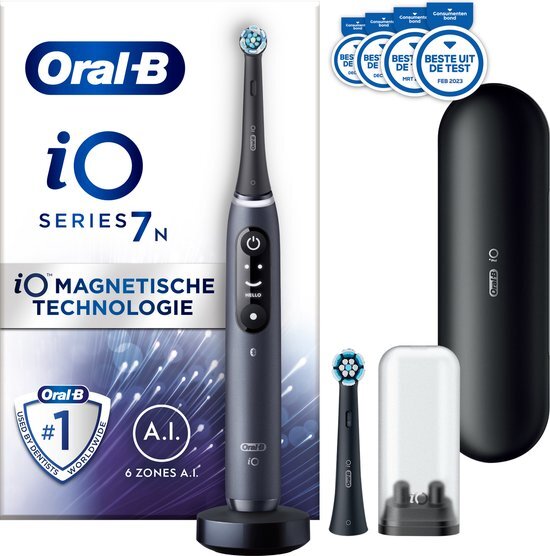 Oral-B iO 7N Elektrische tandenborstel, Bluetooth, zwart