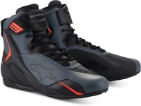 Alpinestars Faster-4 Zwart Grijs Fluo Rood Motorschoenen - Maat 45
