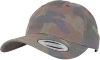 Flexfit - Low Profile Cotton Camo Cap wood camo one size Pet - Groen/Bruin