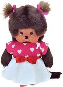 Monchhichi KLEDINGSET Fashion Witte rok met rood hempje