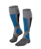 FALKE SK1 warm dik wol functioneel materiaal skisokken heren grijs - maat 42-43
