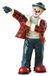 Gilde handwerk clowns - De jas aantrekken - 9x15x6 cm - resin handgeschilderd - In cadeauverpakking verzamelaarsobject