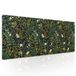 aportt Gaming-muismat, zwart, esthetisch, vintage, botanisch, XL, schattig, bosgroen, natuur, bloemen, grote antislip muismat met gestikte randen voor desktop, 80 x 29 cm