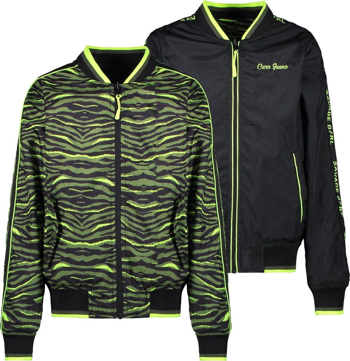 Cars Jeans Meisjes Jas Lucca Reversable - Maat 104 - 8719734617096