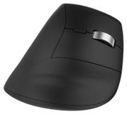 T'nB Infinite Ergo Verticale ergonomische muis, 4800 DPI, afneembaar wiel, dubbele bluetooth-modus en USB-dongle, oplaadbare batterij met lange levensduur, zwart