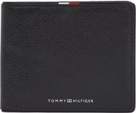 Tommy Hilfiger Manchetknopen - Rechthoekig - Leer - Zwart