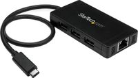 Startech USB Hub HB30C3A1GE Zwart