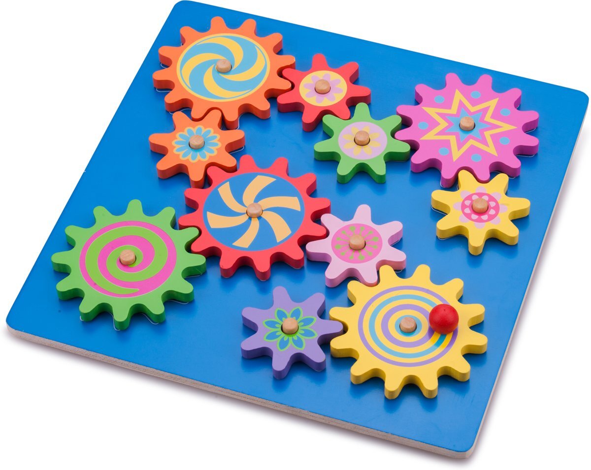 New Classic Toys Puzzel met Roterende Tandwielen