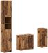 vidaXL - 3-delig - badkamerkast - set - UTRECHT - Oud - hout - Bewerkt - hout