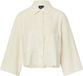 s.Oliver BLACK LABEL s.Oliver Vrouwen Indoor-Jacke lichtbeige Regular Fit Driekwart mouw Polyester