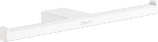 Hansgrohe Addstoris dubbele toiletrolhouder mat wit - 41748700