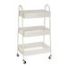 Well Home keukentrolley, wit, met 3 manden en wielen, hoogte 79,5 cm